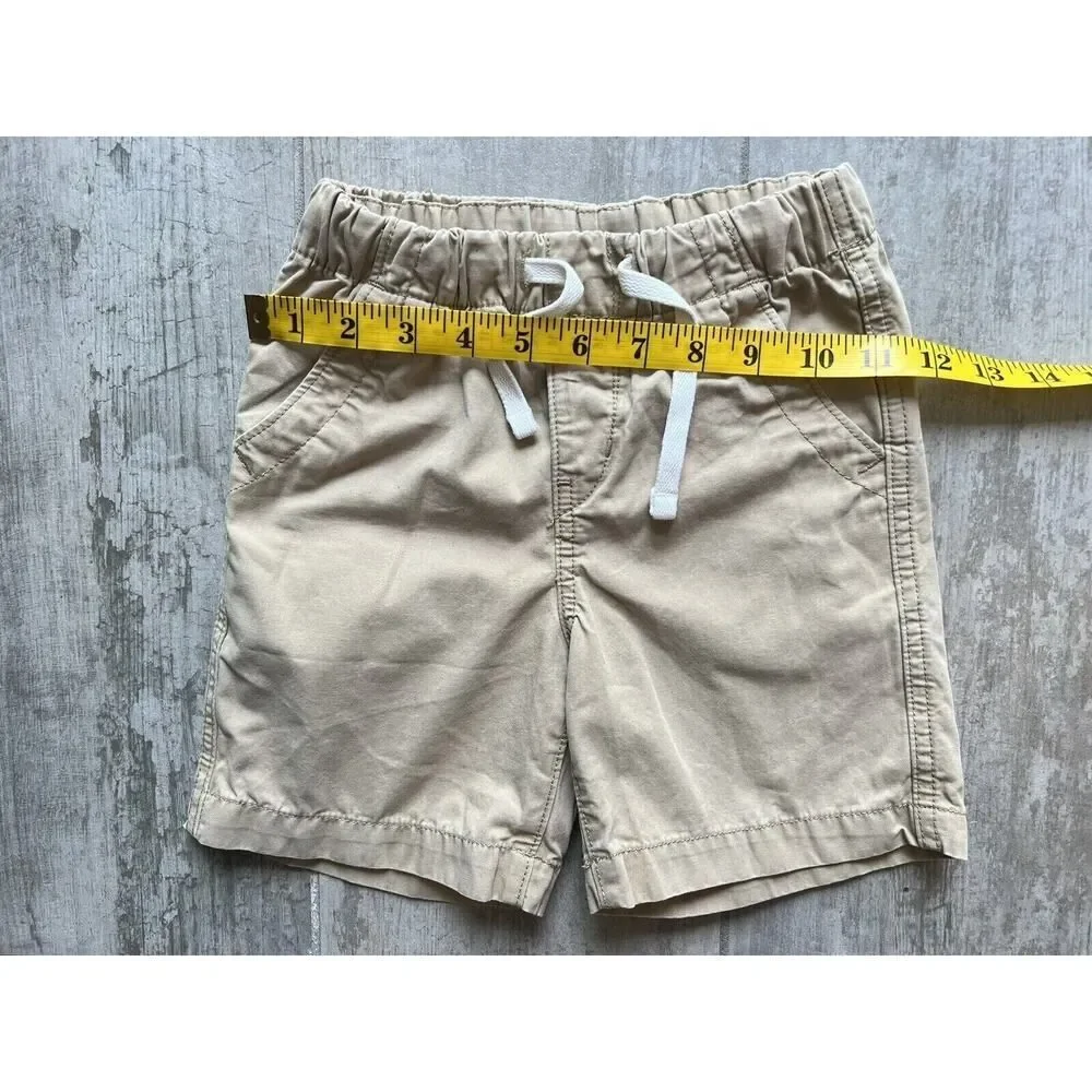 GAP Kids Boy Toddler Drawstring Elastic Short Easy On Khaki Casual School 4T 4.